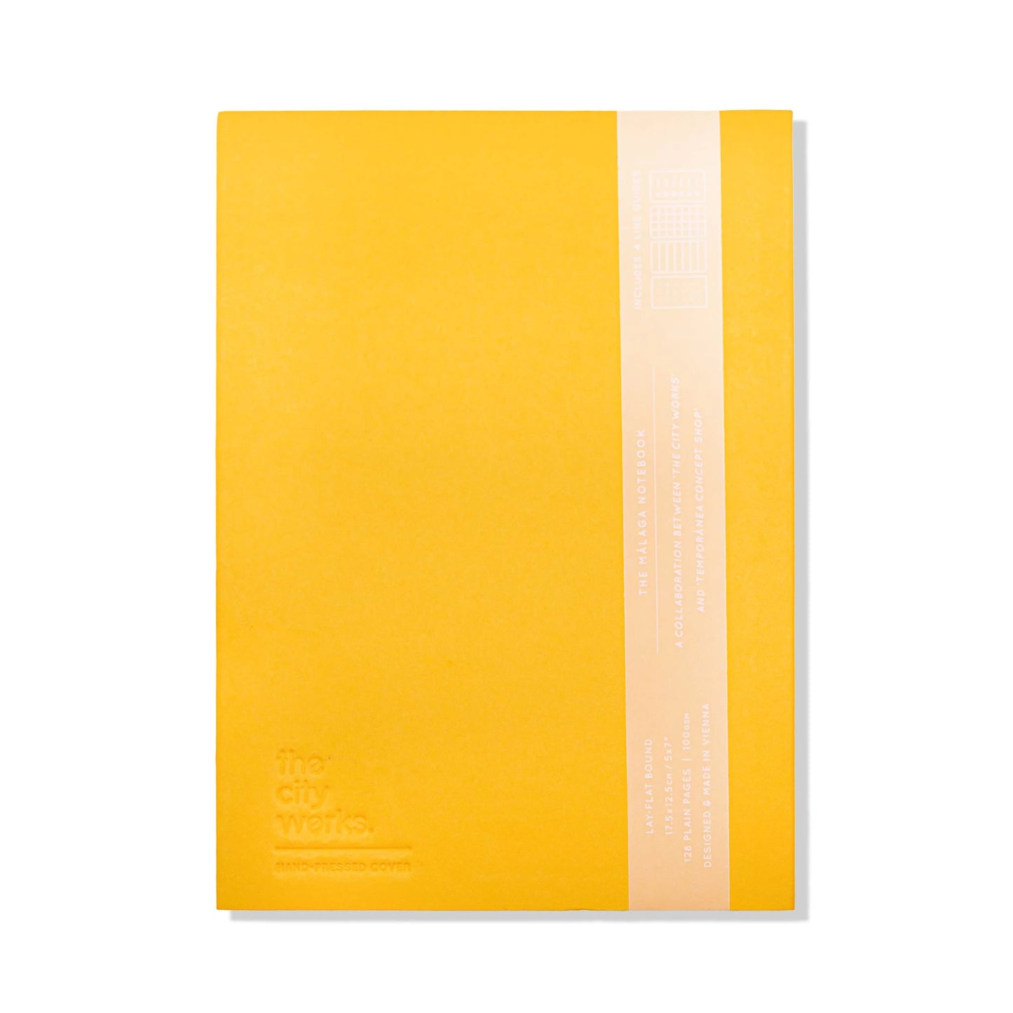 Libreta The City Works Málaga amarillo