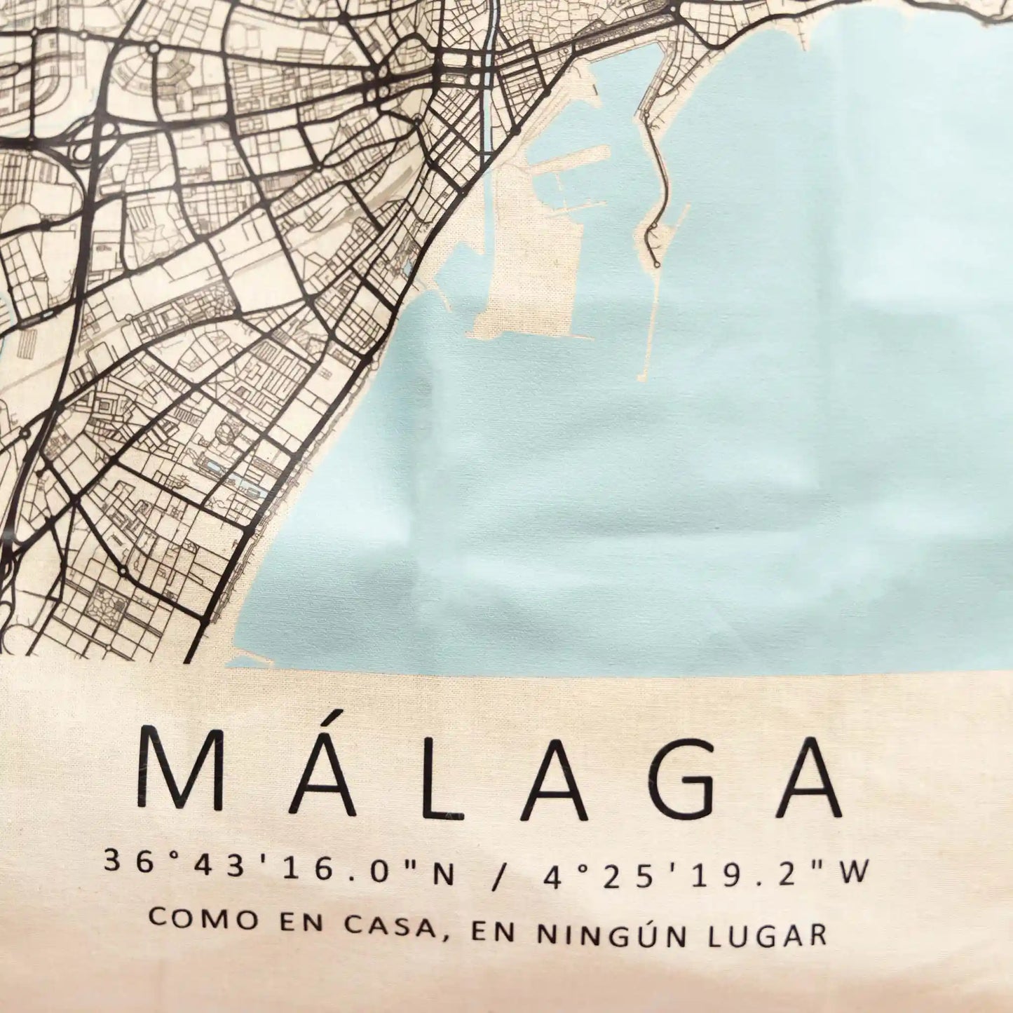 Tote Bag Mapa Málaga