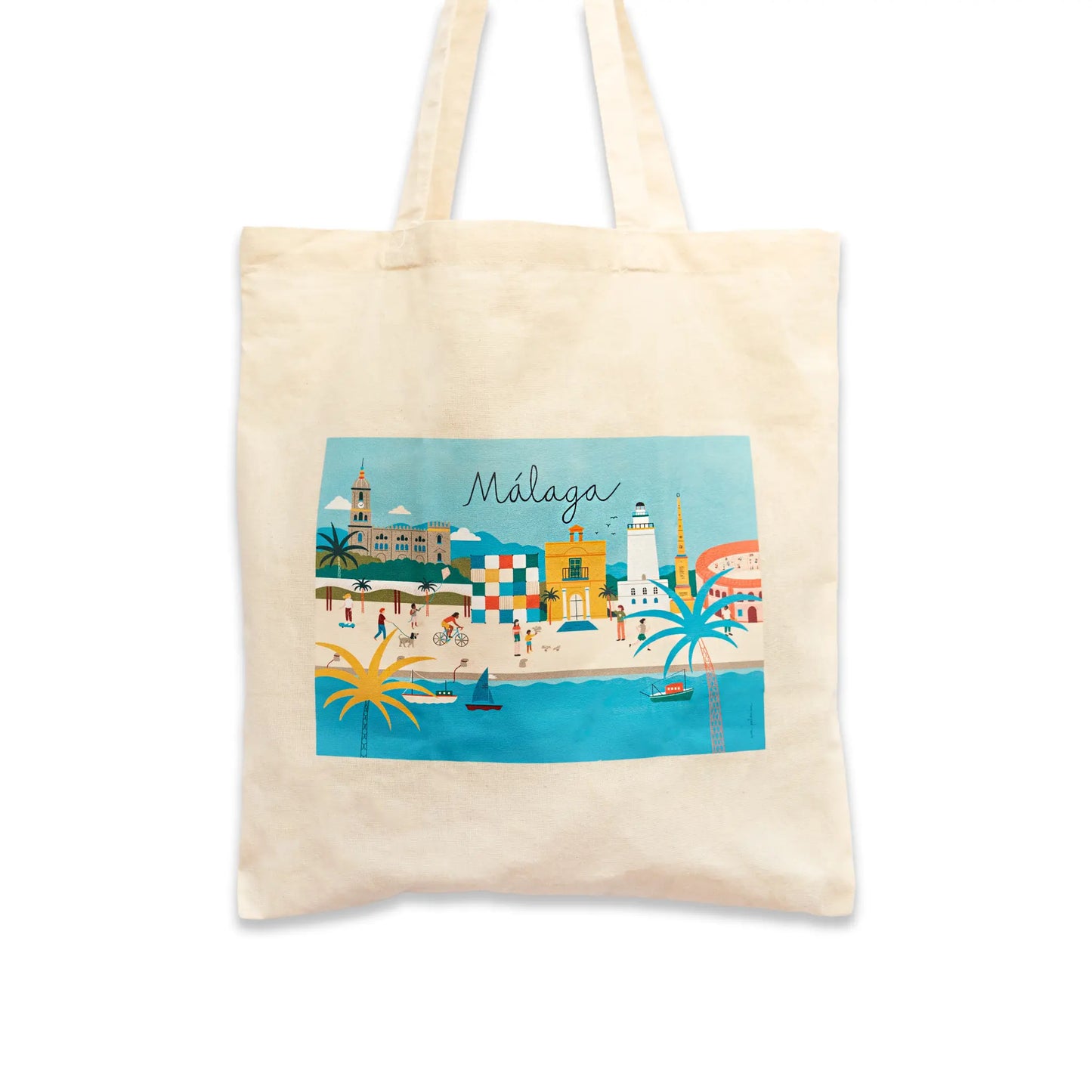 Tote Bag Muelle Uno Malaga Skyline