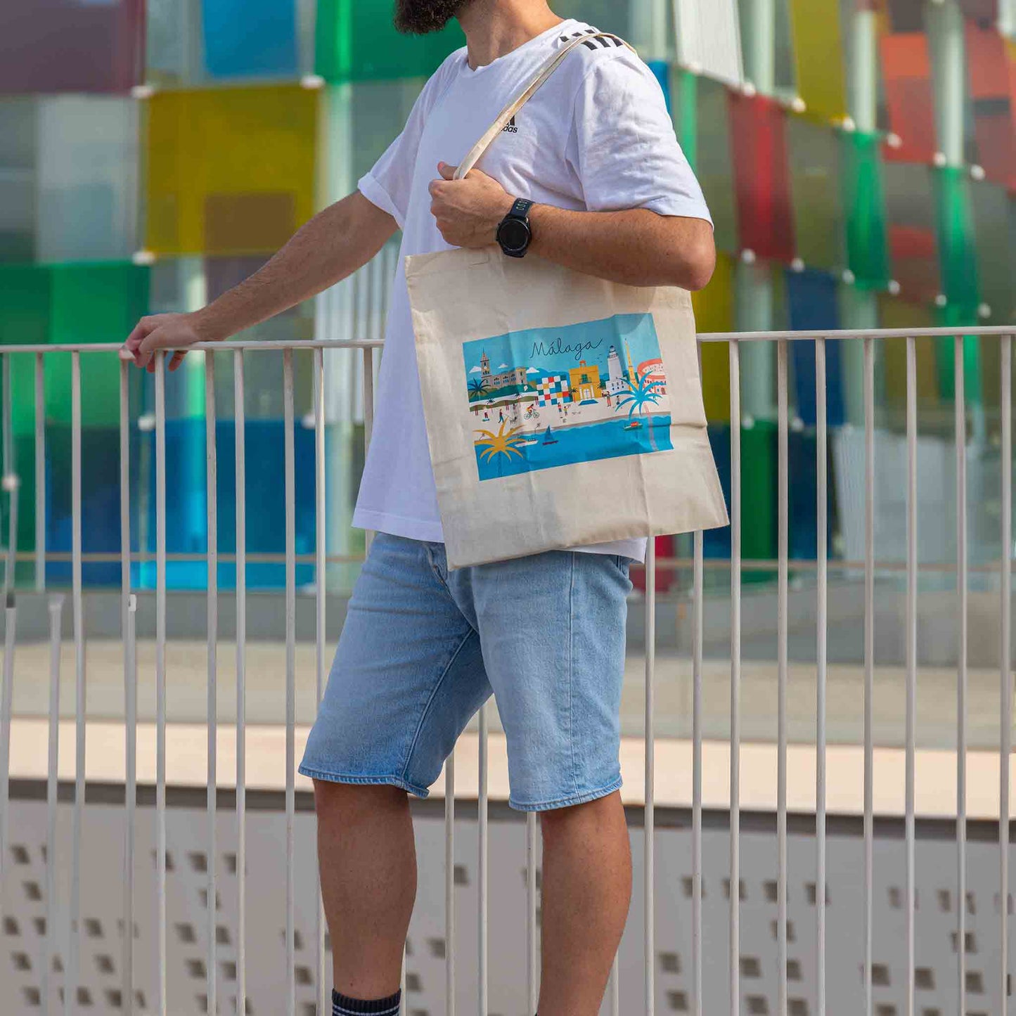 Tote Bag Muelle Uno Malaga Skyline