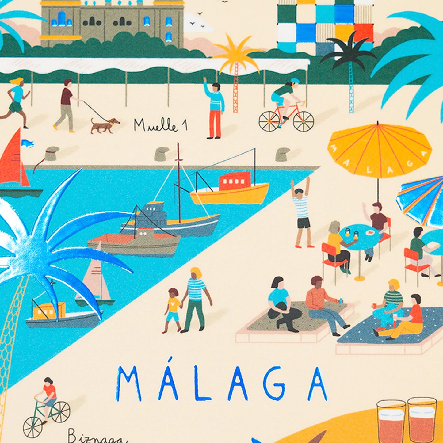 Postcard Pier One Malaga