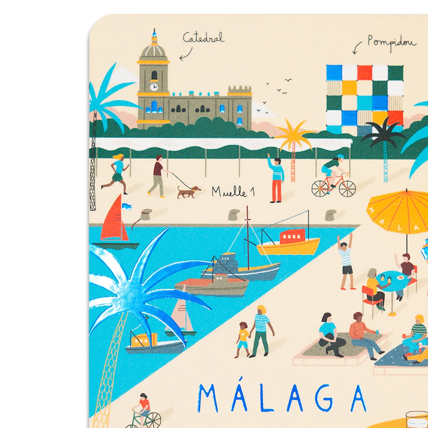 Postcard Pier One Malaga
