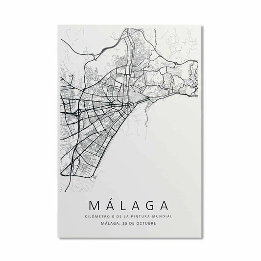 Lámina Mapa Málaga E