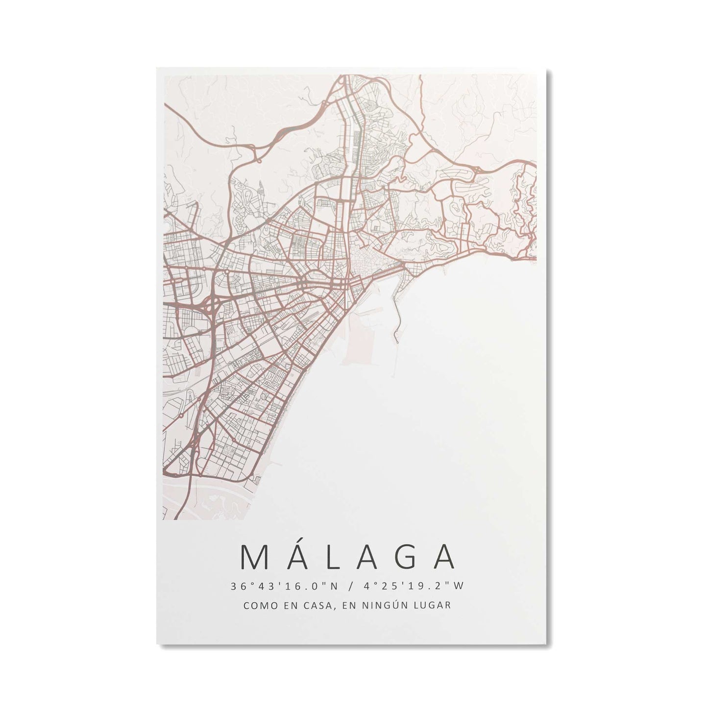 Lámina Mapa Málaga D