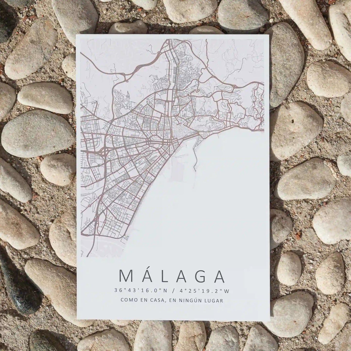 Lámina Mapa Málaga D