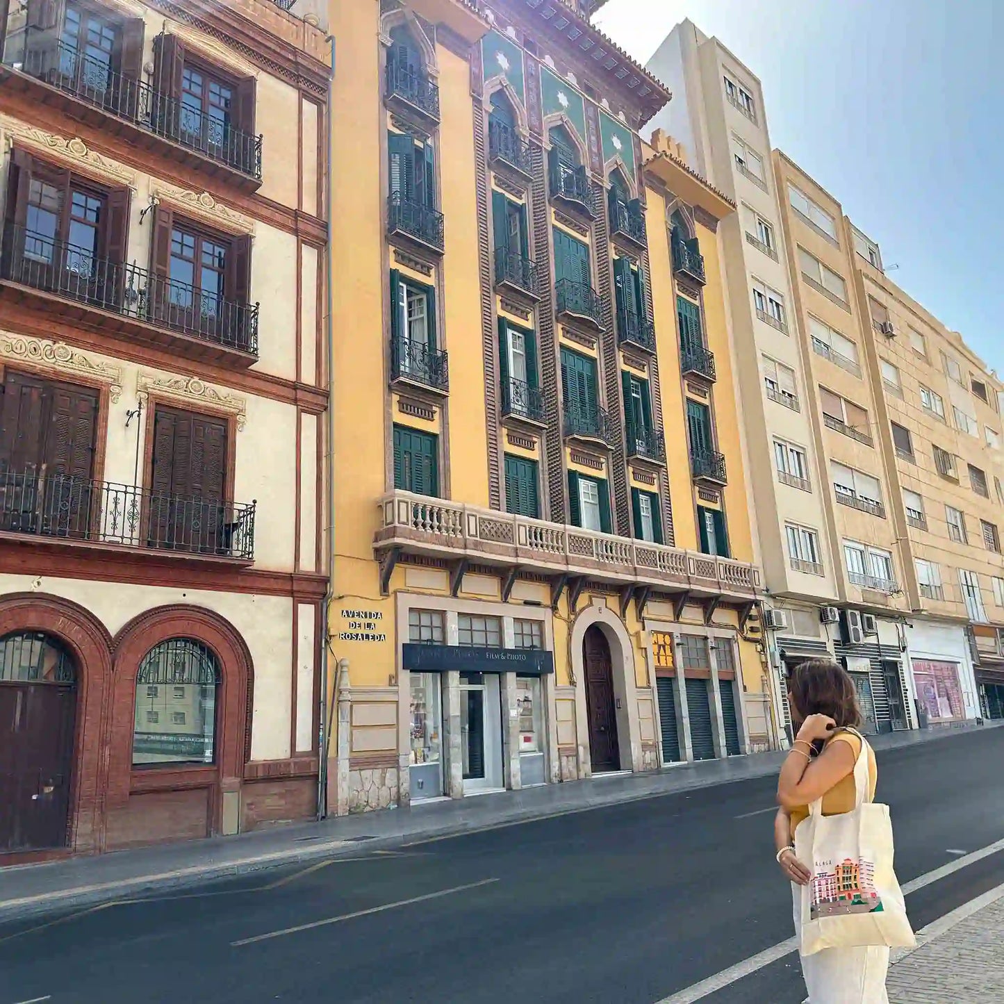 Tote Bag avenida de la Rosaleda Málaga