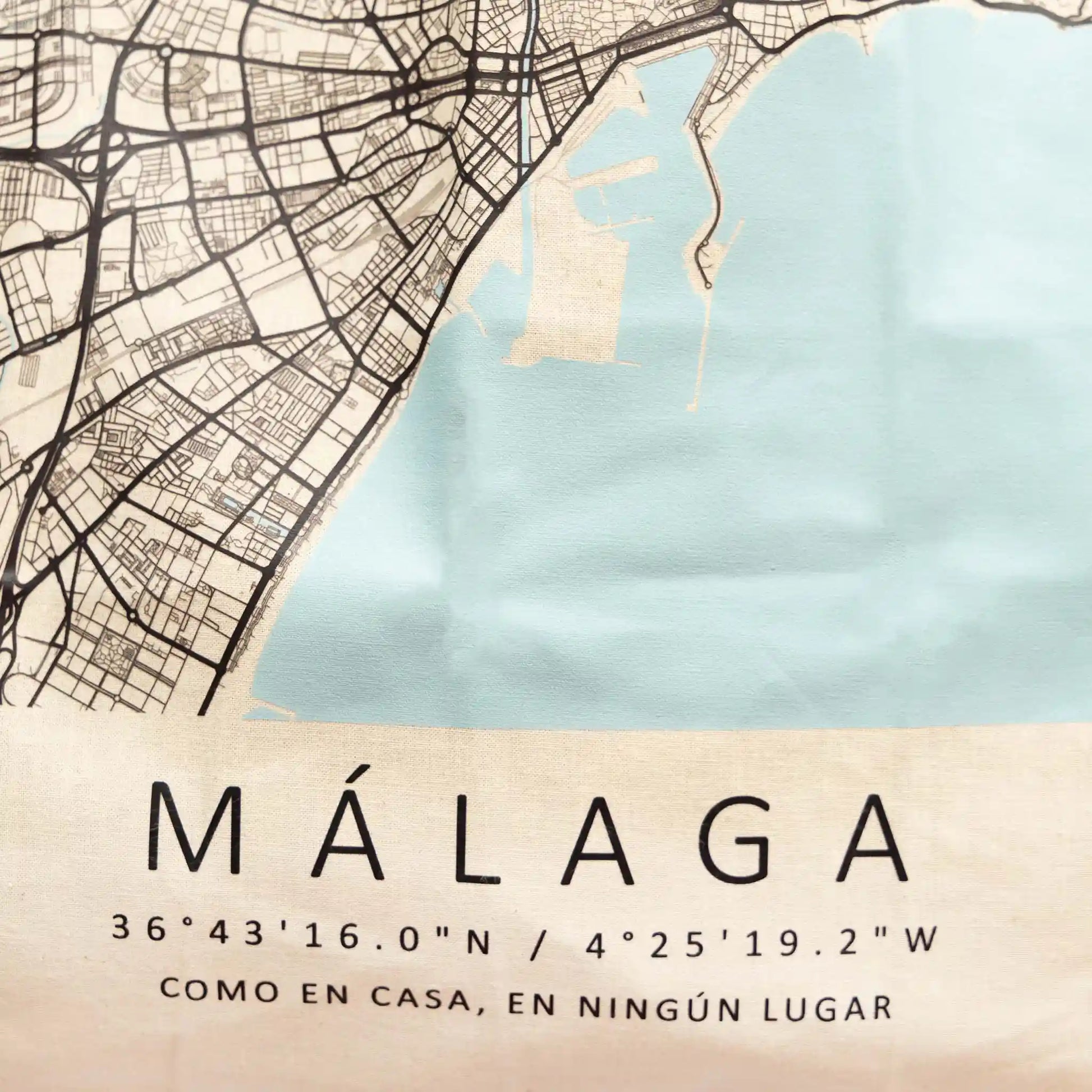 Tote Bag Mapa Málaga 