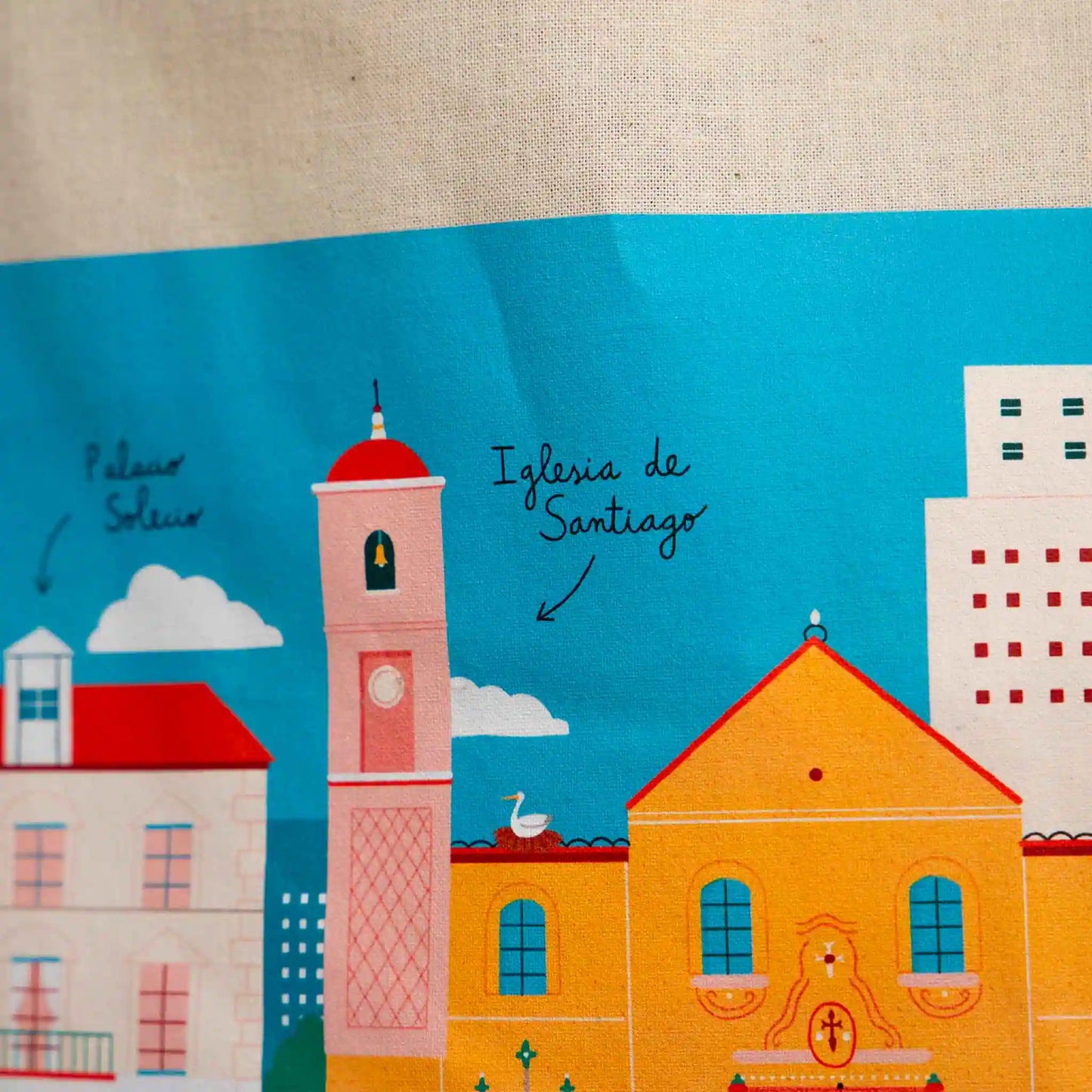 Tote Bag Iglesia de Santiago Málaga