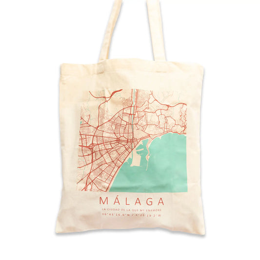 Tote Bag Mapa Málaga C