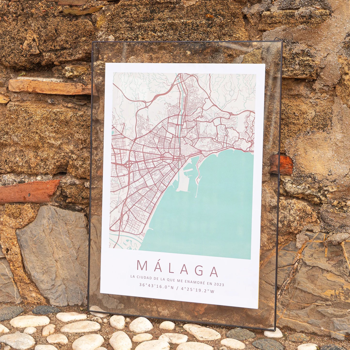 Póster Mapa Málaga