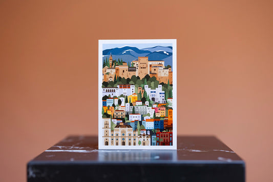 Postal GRANADA The city works